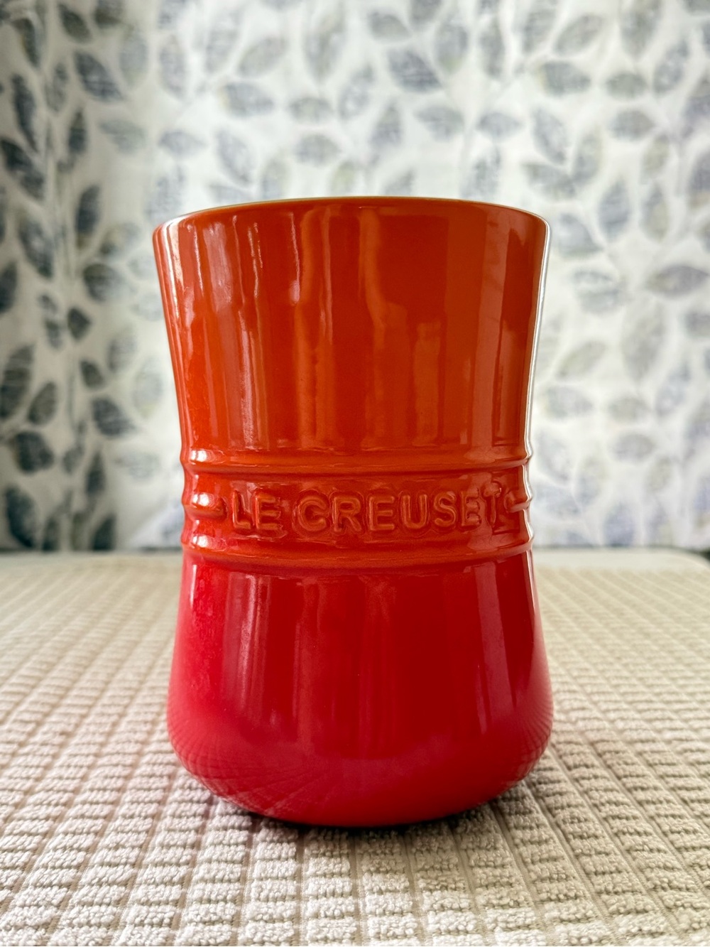 Le Creuset Utensil Holder Red + Orange 6”